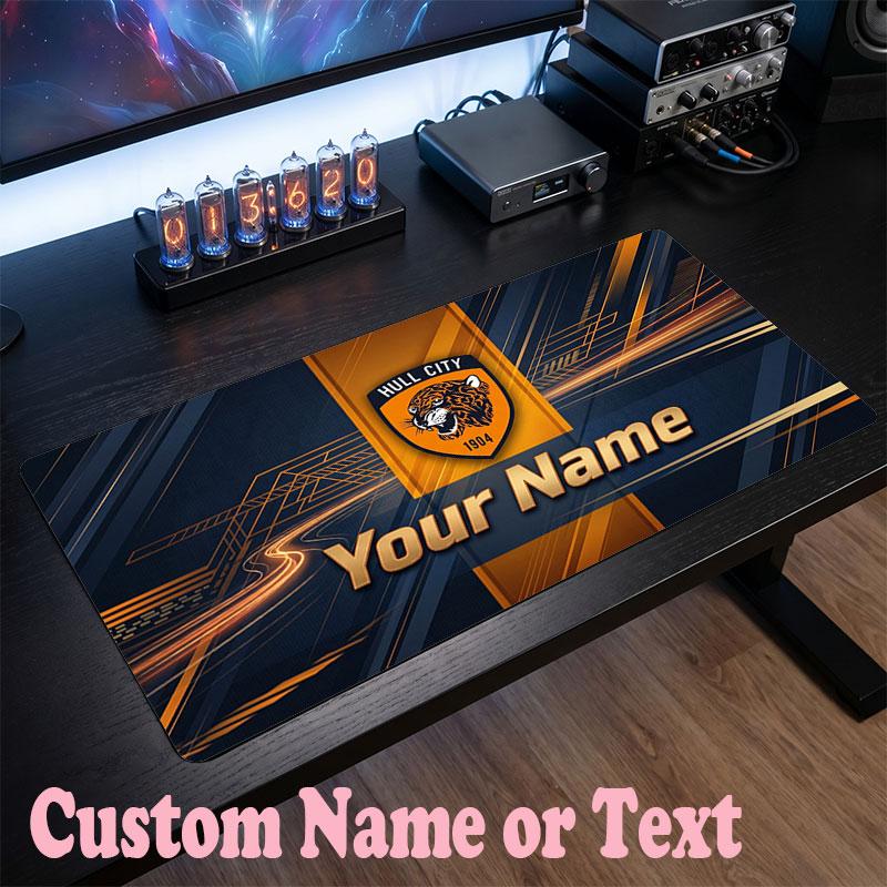 Hull FC Customized Name Text Mouse Pad, Large Desk Mouse Mat Personalized Home Office Present