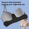 xiaobudian 1/5/10Pcs Cotton Bra Liner, Under-Breast Sweat Absorber Pads, Washable Moisture Wicking Boob Pad, Women Sweating Supplies