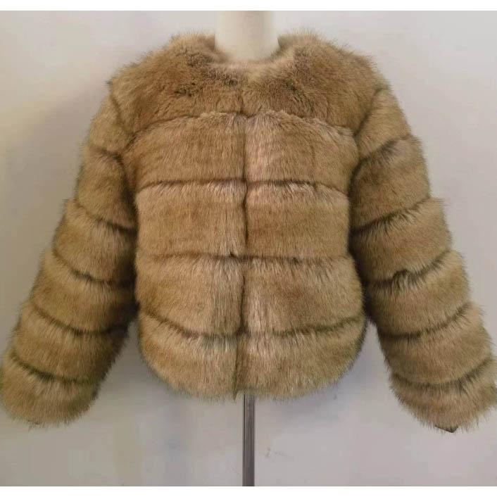 Winter Women's Fashion Fluffy Furry Jacket Coat That Brightens Skin Tone