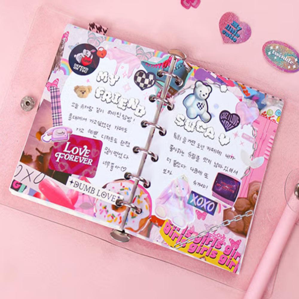 High Teen 6-hole Check Inner Notebook 80 Sheets