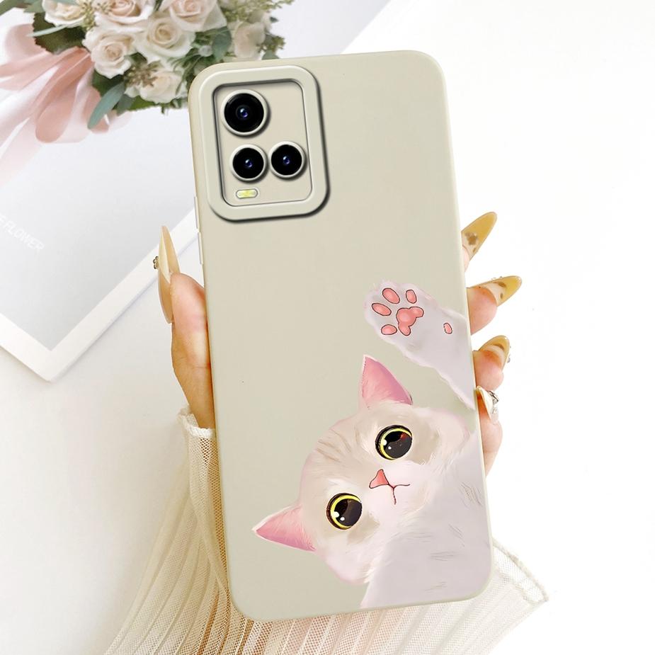 For Vivo Y33s 4G Case V2109 Cute Cat Cartoon Cover For Vivo Y21 Y21s Y21e Y21t Soft TPU Phone Case For Vivo Y33t Y 33s 4G Fundas