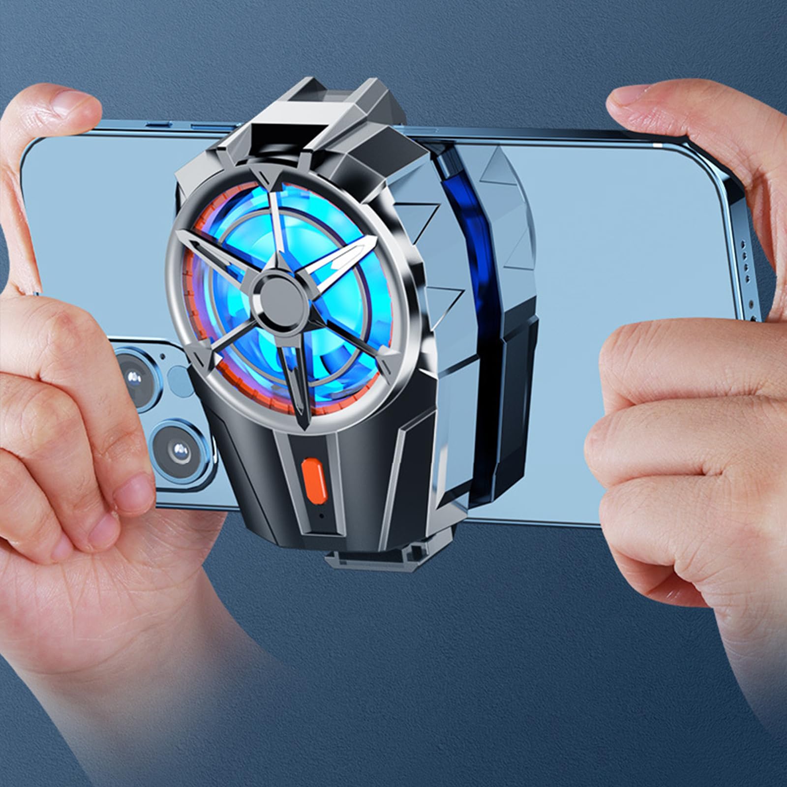 

X52 Міні Портативний Вентилятор Охолодження Мобільного Телефону з USB Plug and Play Задньою Кліпсою Низький Рівень Шуму для Телефонів 62~92 мм Ігри Читання Відеоблогінг