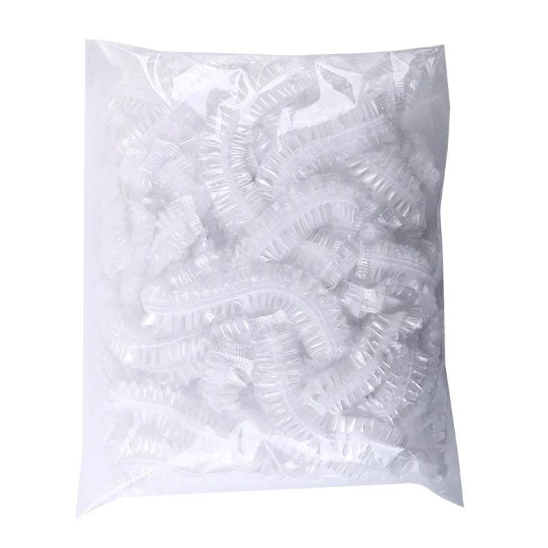 100PCS Disposable Food Cover Plastic Wrap Elastic FoodLids for Fruit Bowls Cups Caps Storage Kitchen Fresh Keeping Saver Bag