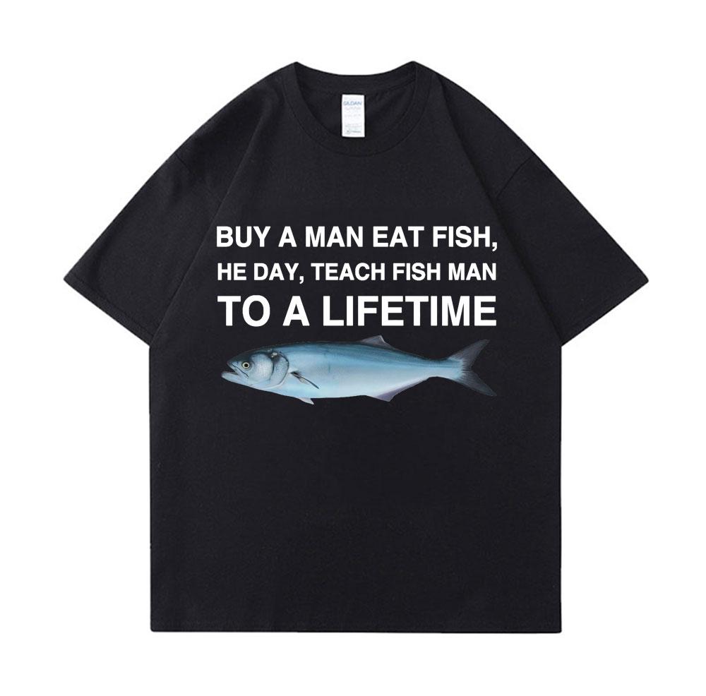 Fun Master Bait Fishing Prank Tshirt Summer Men and Women Clothing Fashion Tshirt Shortsleeved Tshirt Top Womens Clothing