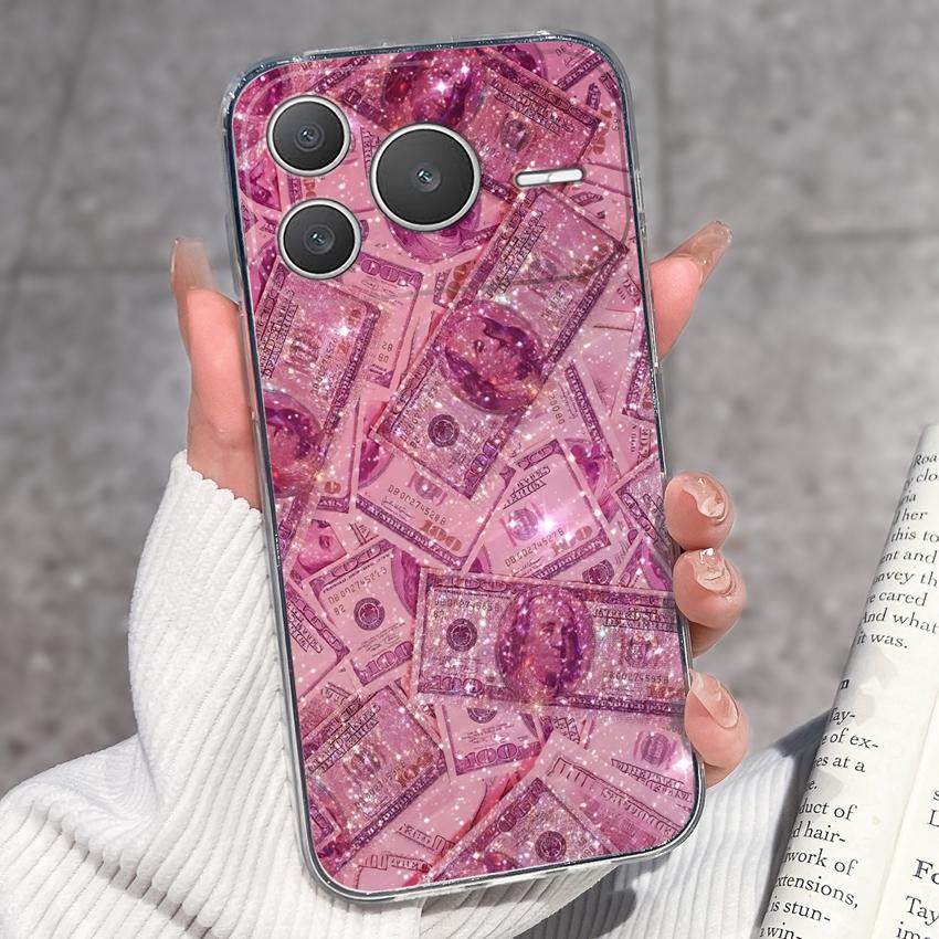 For Honor Power2 600 Pro 500Smart Phone Cover Chinese Style Crane Pattern Soft Slim Transparent TPU Lightweight Protective Case for Huawei Honor Shell Honor Power2