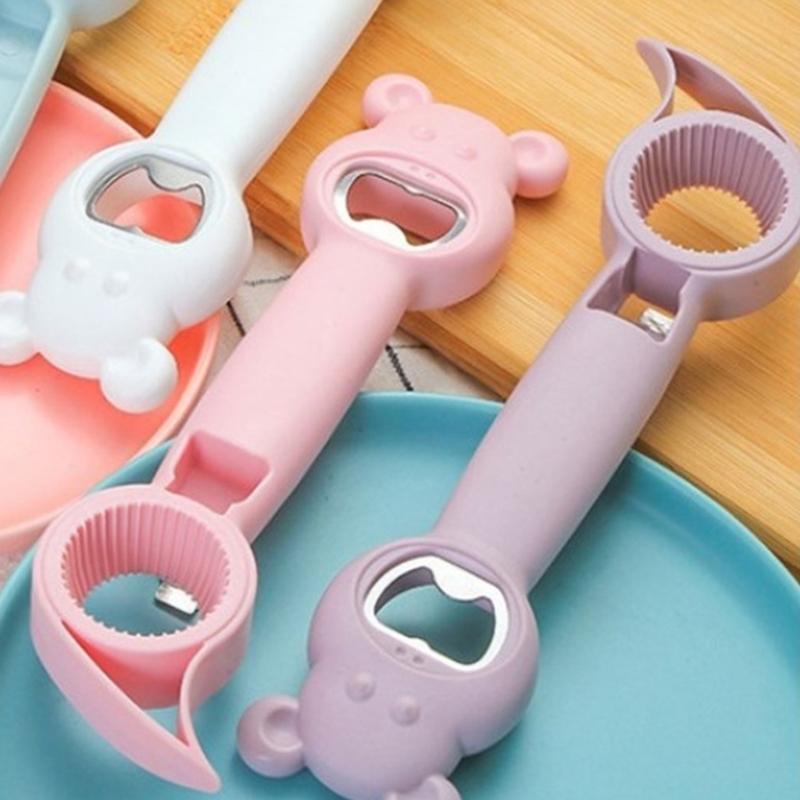 Convenient Beer Bottle Opener Plastic Texture Beer Caps Opener Camping Tool Suitable for Various Type of Cold Beverages