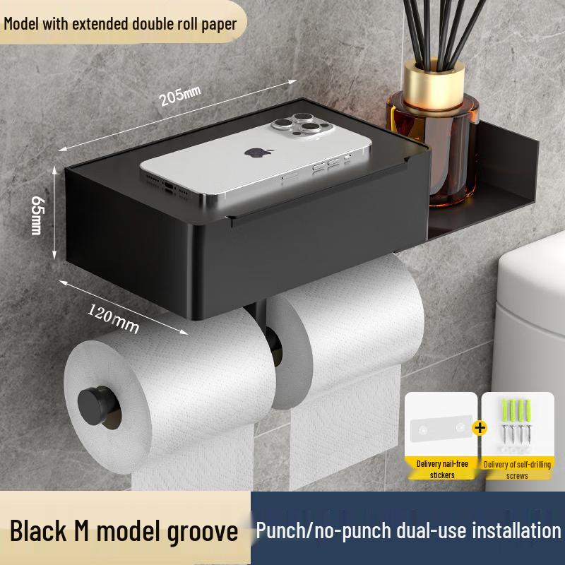 

Stainless Steel Double Roll Toilet Paper Holder