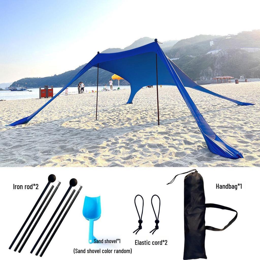 Seaside Portable Camping Canopy Tent Sunshade for Outdoor Beach and Fishing