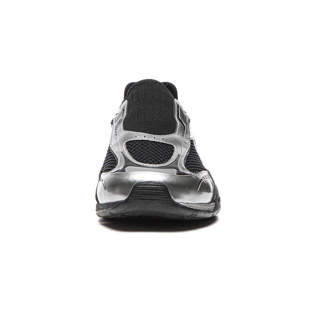 Li Ning Filin Racing Slip-On Cny Sports Comfortable Wear-Resistant Shock Absorption Low-Top Casual Shoes Men Casual Shoes Black Silver AGLW059-1