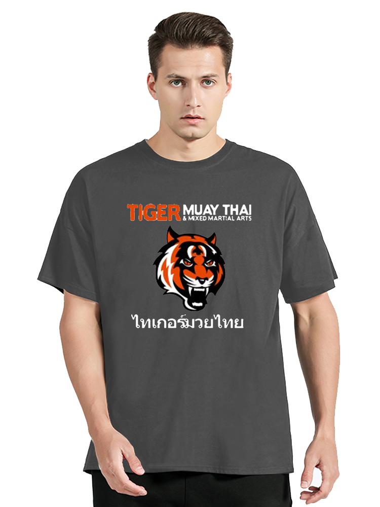 Fashion Tiger Muay Thai Mma Gym Kick Boxing Martial Arts T Shirt Men Cotton T-shirt Clothing Oversized Tops Cool TShirt