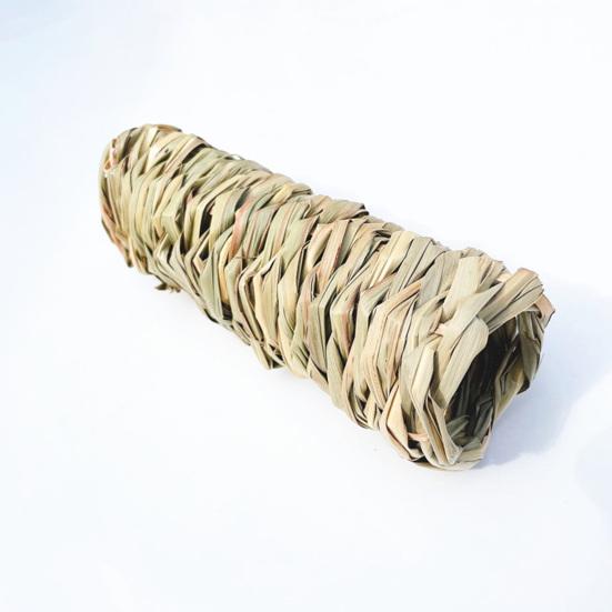 Yousheng Guinea Pig Cage Natural Grass Hand Woven Chew Toy Hamster Nest Small Pet Hideout House Toy Pet