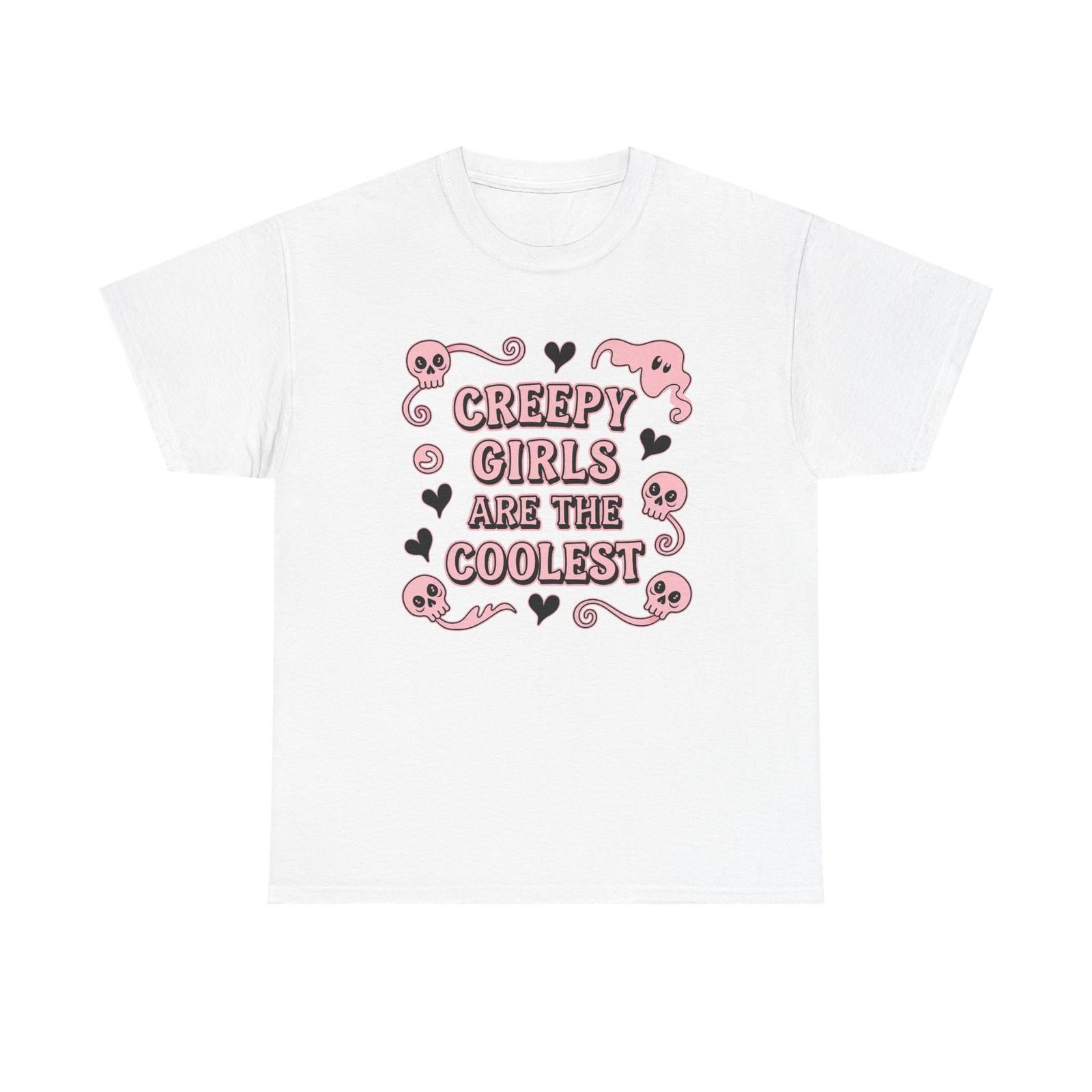 

Funny Witch T Shirt - Creepy Girls Are The Coolest - Witches Tee Shirt S