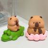 Cute Animal Computer Monitor Decor Office Ornament Capybara Ornament Model  TV Monitor