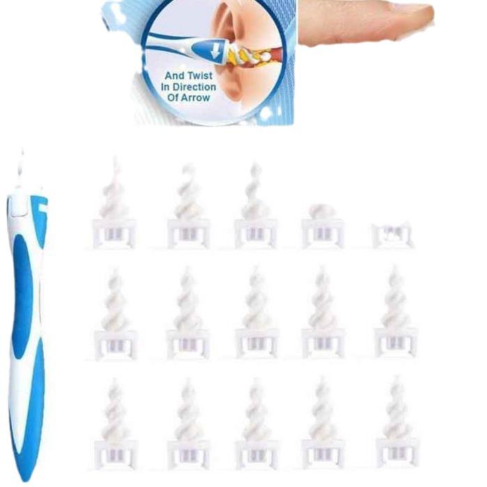 Kids' Spiral Ear Cleaner with Suction and Ear Spoon