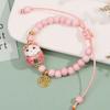 b03 Bracelet Niche Retro Colorful Beaded Bracelets Harajuku Exquisite Ceramics Anime Pendant Charm Bracelets Hit Product Jewelry
