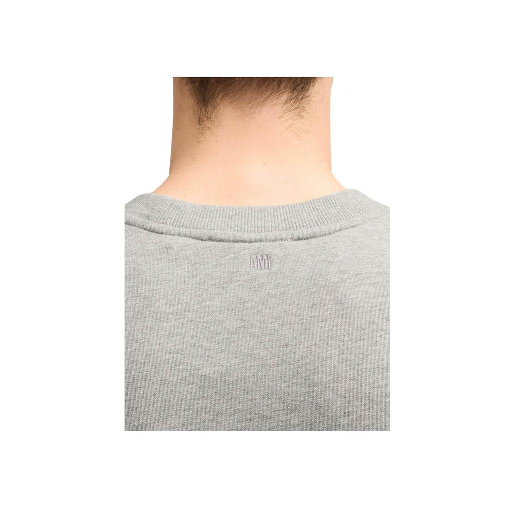 AMIPARIS Rahat Geniş Kesim Bisiklet Yaka Kazak Sweatshirt Unisex sweatshirt Gri BFUSW035730-GREY