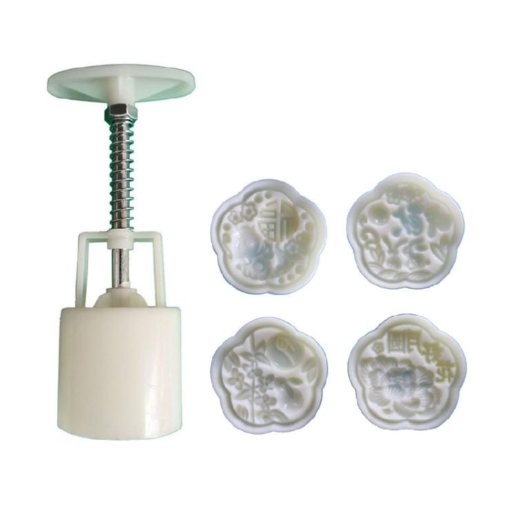 

Plum Blossom Mooncakes Mold Festival Dessert Moulds with Stamp Hand Pressed Pastries Mold for Baking Enthusiasts