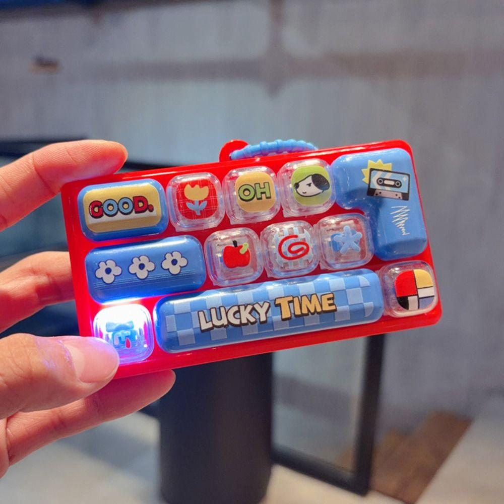 Hangable Mechanical Keyboard Toy Clear Key Sounds Bag Pendant Charm For Children