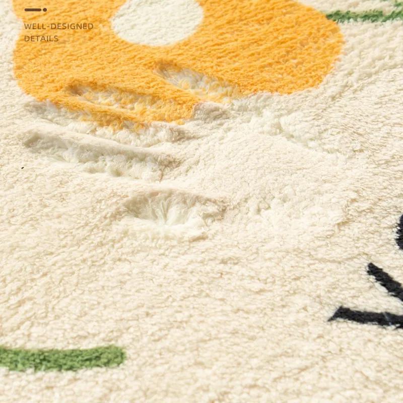 Modern Minimalism Bedroom Fluffy Carpet Large Area Carpets for Living Room Children Girl Room Soft Rug Non-slip Washable Mat