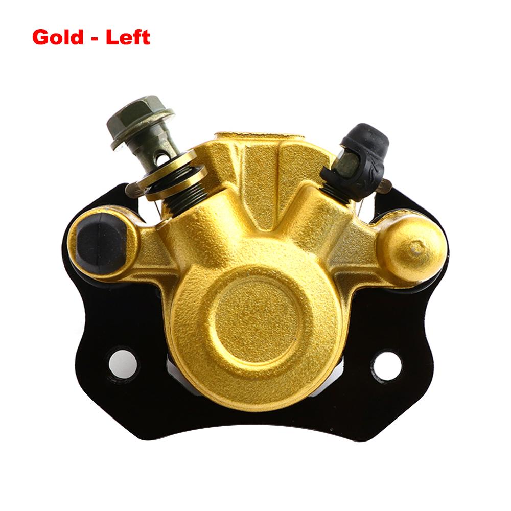For ATV Quad Front Rear Disc Brake Caliper Pump Replacement For 50cc 70cc 90cc 110cc 125cc 150cc Gold - left