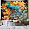 Peacock In The Forest Tapestry Room Decoration Wall Hanging for Living Room Bedroom, dormitory, Birthday and Christmas gifts