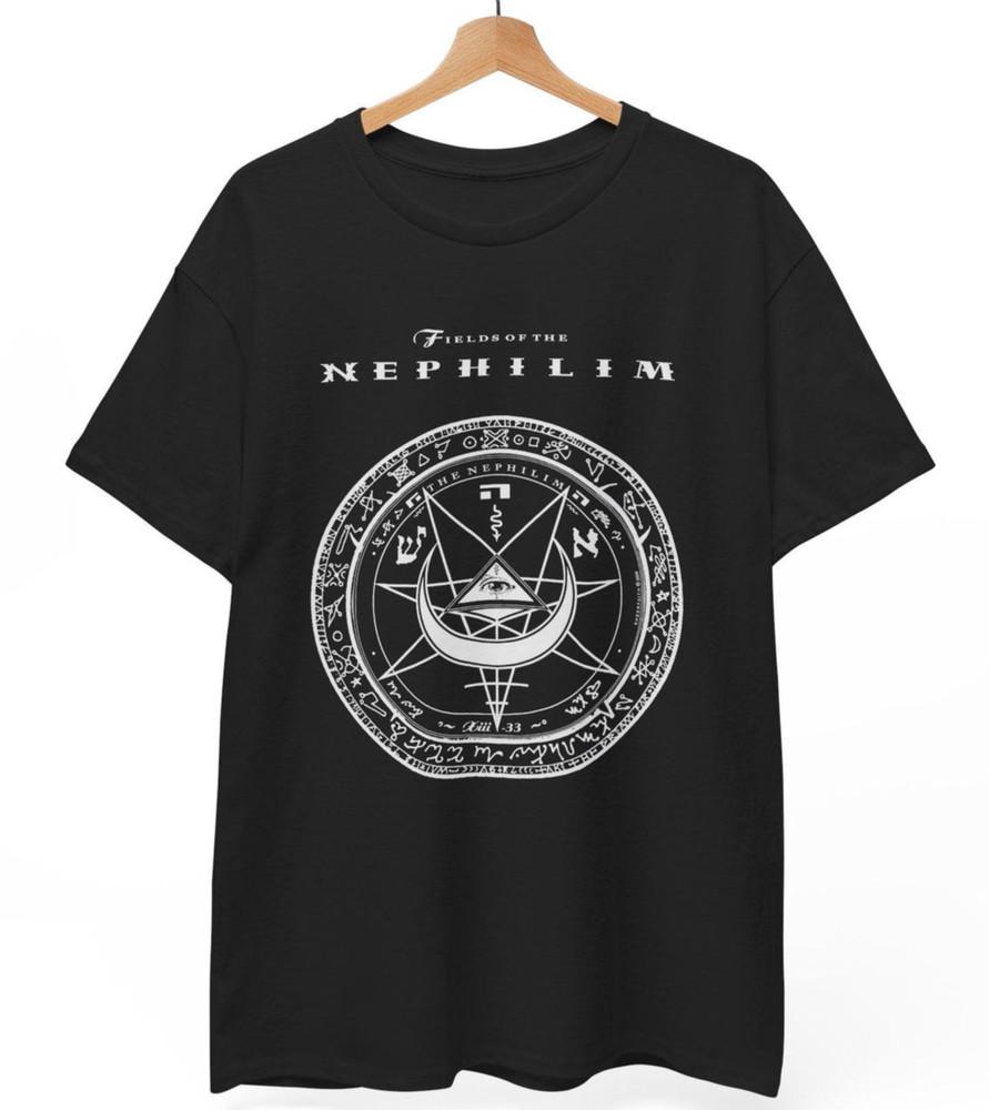 

Fields of the Nephilim T-Shirt: Occult Goth Post-Punk Merch Band Tee S-5XL S