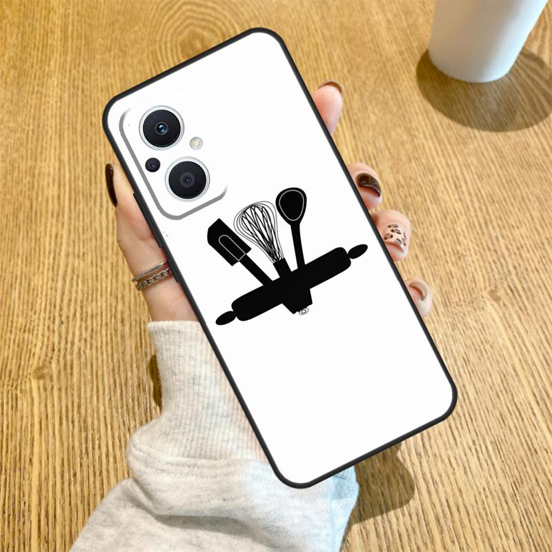 Cooking Chef Funda For OPPO Reno 12F 11F 13F 14F 8T 8 Lite 10 11 12 13 14 OPPO Find X8 X6 X5 X9 Pro Case