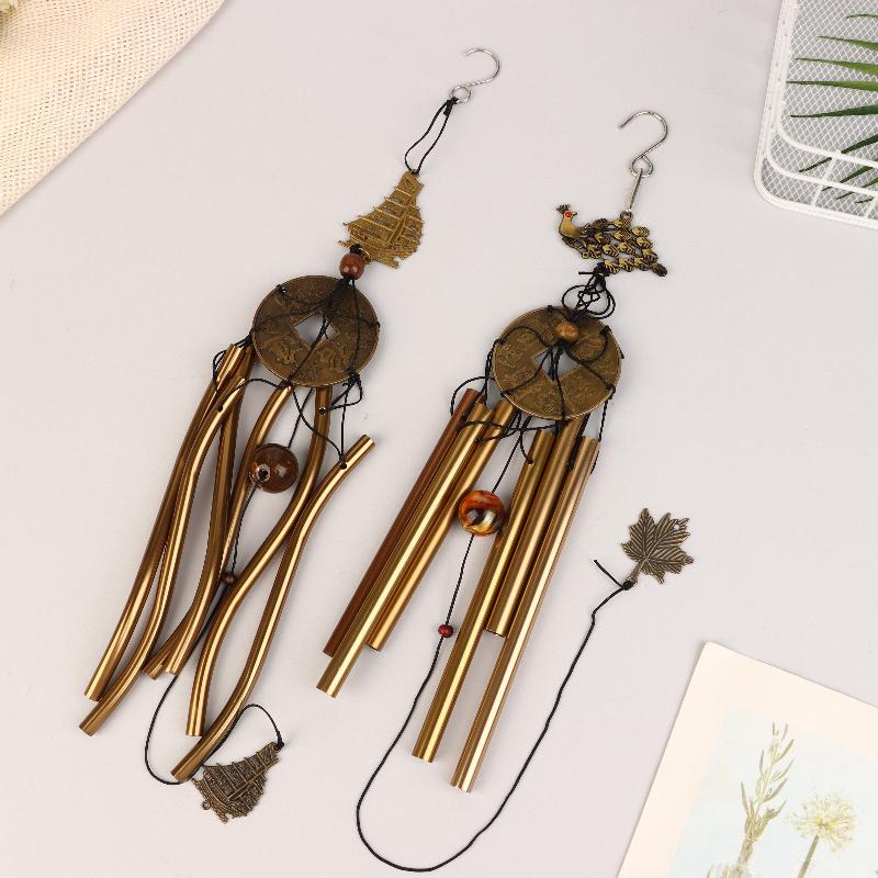 1 Pc Retro Wind Chimes Garden Decorations Wind Chimes Outdoor Decoration For Home Copper Wind Bell Wind Music Home Decoration