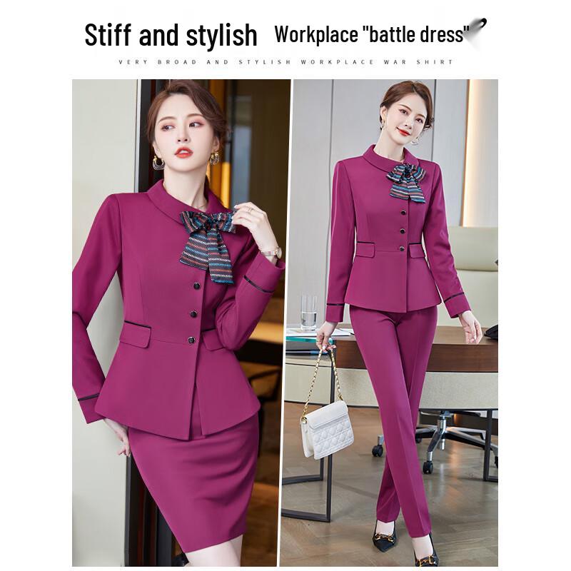 Women s Professional Long-Sleeve Suit Set 2XL