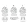 Easter Rabbit Silicone Moulds Eggs Rabbit Candle Holder Epoxy Resin Casting Moulds for Candle Holder DIY Home Decoration
