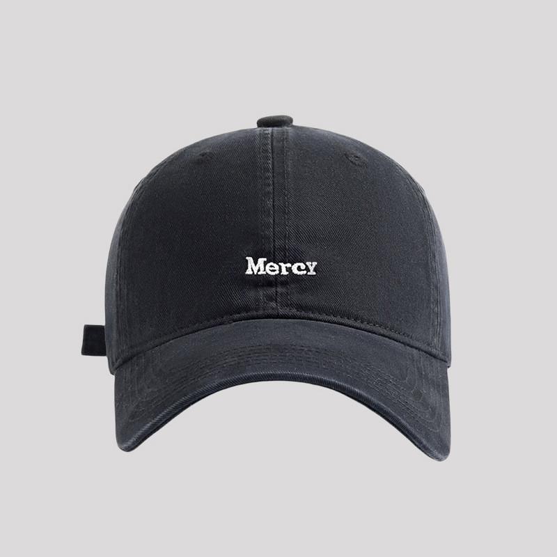 Embroidered Letter Baseball Cap With Wide Brim For Summer Sun Protection