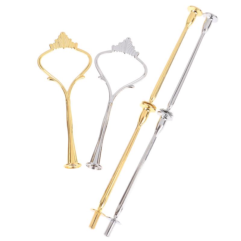 1 sady 3patrový stojánek na dortový talíř Rukojeť s korunkou Kovová svatební párty