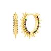 925 Silver Ear Needle Vintage Sun Hoop Earrings for Women Punk Hip Hop Sun Flower Big Earrings Fashion Jewelry Gifts