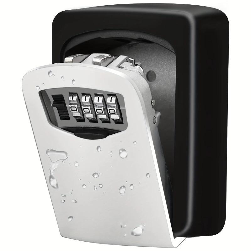

High-Strength Plastic Flip-Down Security Lock Box - Reinforced Polymer Key Storage with Combination Lock for Home &Emergency Use