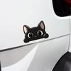 Black Kitten Cartoon Car Sticker Vinyl Decal Waterproof Scratch Cover Cute Animal Design for Auto Motorcycle Vehicle Body