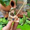 Jiang Taigong Fisherman Figurine Set: Water Feature and Landscaping Decoration