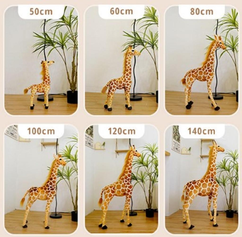 Large Giraffe Plush Toy (60cm100cm Long) - Perfect for Interior Decoration and Events (60cm)