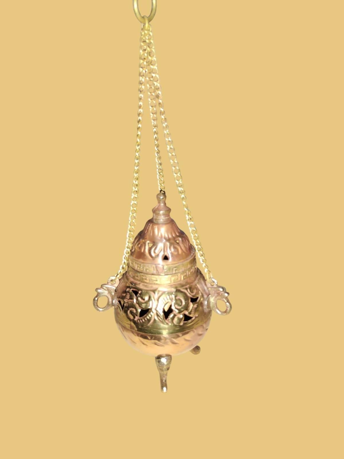 @ Indian Traditional Brass Hanging Incense Burner For Wall 200Gm N086 UKR746_60%OFF