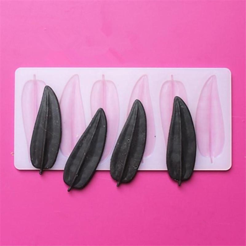 New DIY 3D Leaves Shape Silicone Chocolate Mold Bakeware Birthday Cake Cookie Decorating Tools