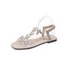 Ladies' Large Size Fashion Slip-On Sandals with Butterfly Pattern