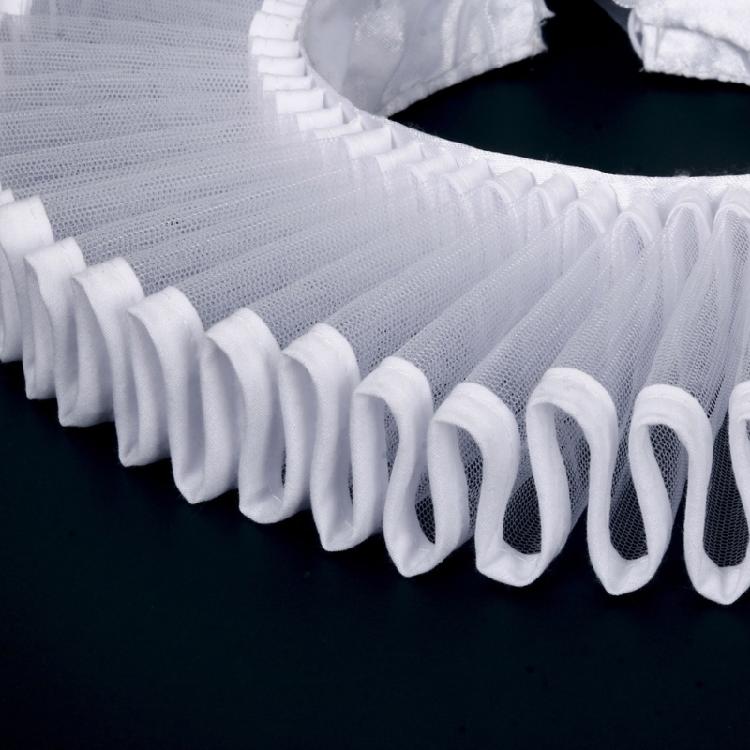 Clown Cosplay Choker Viktorianische Renaissance Rüschen Weißes Netz Falscher Kragen Abnehmbare Halskrause für Kinder Mädchen Halsbekleidung