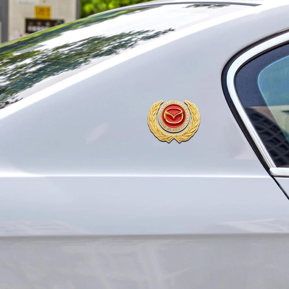 2025 Heiß 1 Stück 3D Metall Autoform Seitenmarkierung Fenster Karosserie Dekoration Aufkleber Abziehbild für Mazda 3 CX3 CX4 CX5 CX7 CX8 CX9 RX7 Atenza