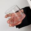Ins Style Mt. Fuji Creative Pink Glass: Elegant Mountain Range Whiskey & Liquor Cup