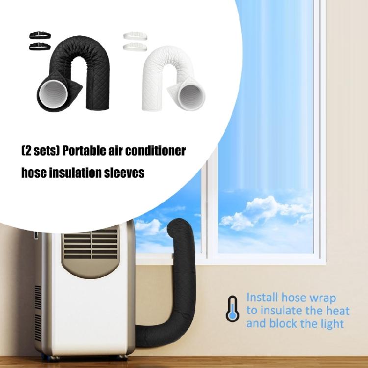 Air Conditioning Flexible Duct Insulating Covers 4 Customizable Bands For Energy Efficiency