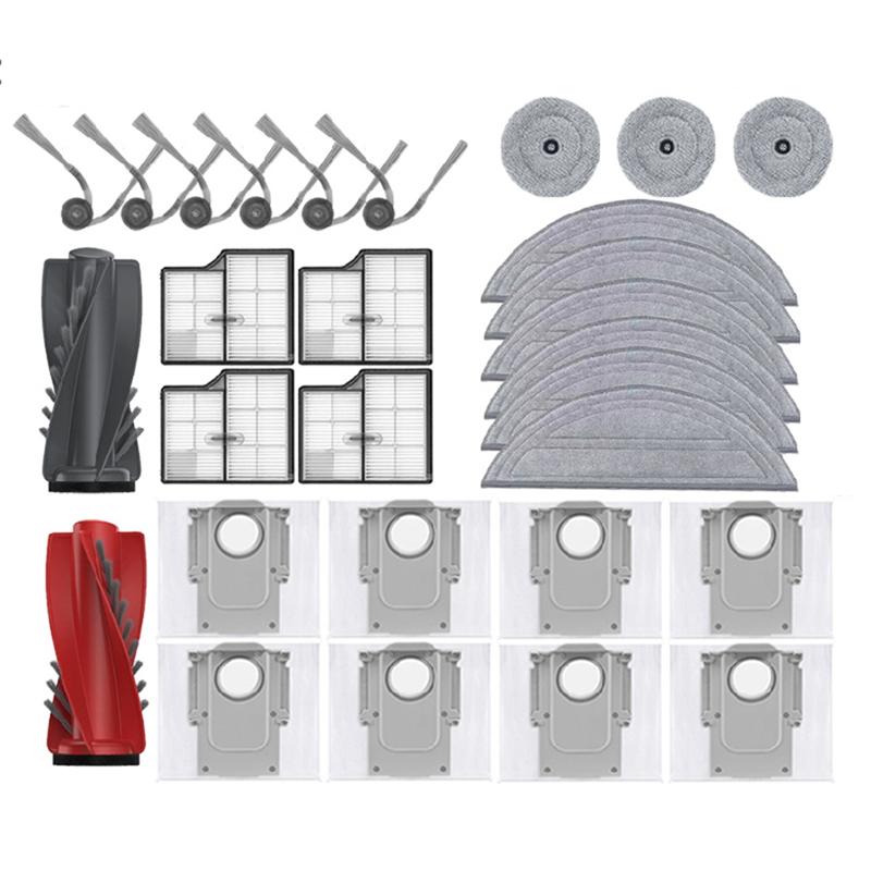A78E-Mop Cloth Accessories Side Brush Main Side Brush HEPA Filters Mop Pads Dust Bags
