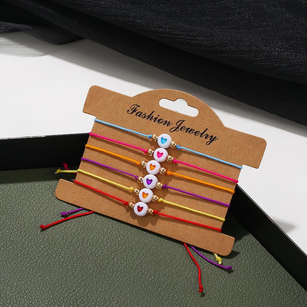 Cheap Hand Woven Love Bracelet Retro Bohemian Devil's Eye Bracelet for