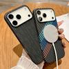 Carbon Fiber Kevlar PC For Case For For Iphone 17 Air 16 15 14 Plus 13 12 11 Pro Max Magnetic Wireless Charge Cover