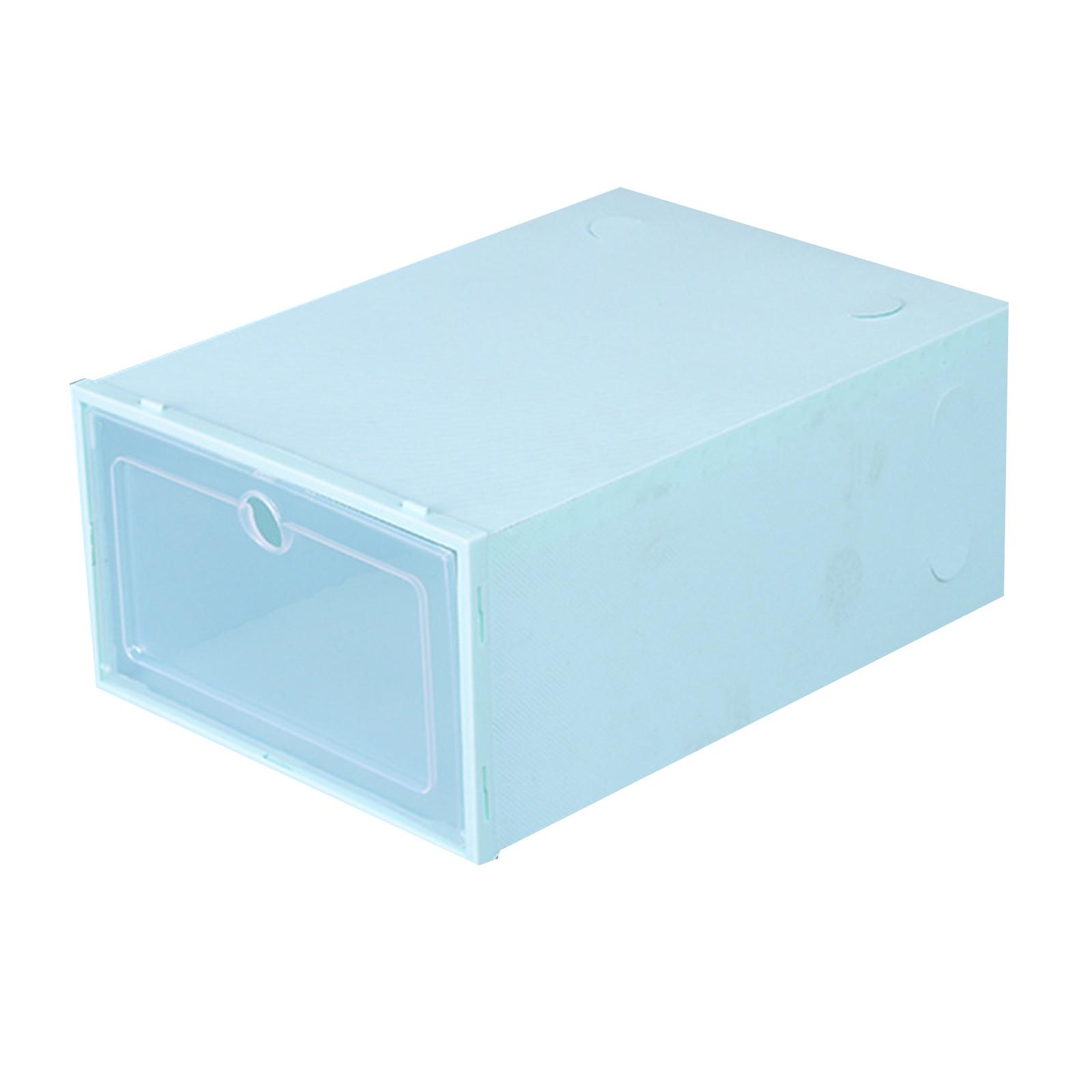 Schuhe Kunststoff Stapelbar Schuh Box Organizer Lagerung Klar Faltbare Home Textile Lagerung Zeug Organizer S