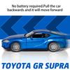 1/32 Scale Toyota GR SUPRA Sports Diecast Car Model Toy, Pull Back Toy Vehicle with Sound and Light for Kids Toddler Boys Girls Gift Collection