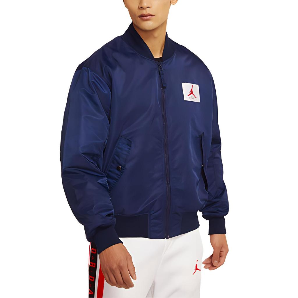 Air Jordan Flight Druck Logo Wende-Baseballuniform Blau Herren CV2243-492